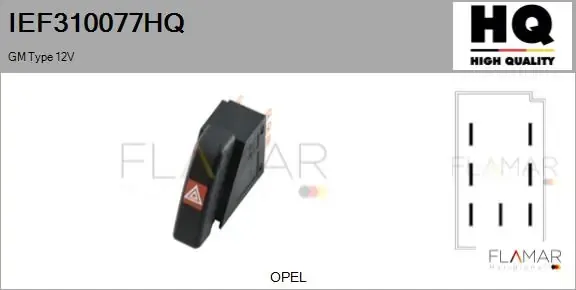 Boton de luz de emergencía IEF310077HQ Flamar