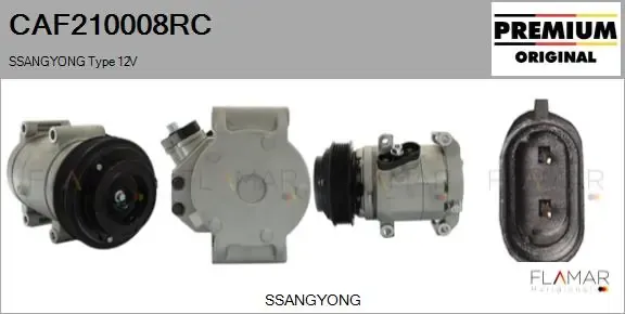 Compresor de aire acondicionado CAF210008RC Flamar