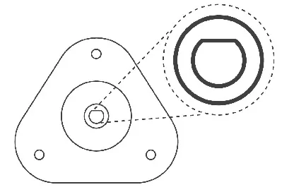 Soporte del amortiguador delantero SM5658 Kayaba