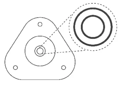 Soporte amortiguador delantero KAYABA SM5639