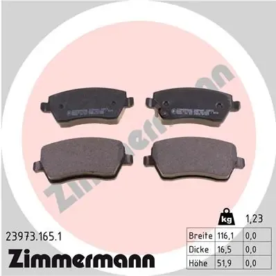 Pastillas de freno 239731651 Zimmermann