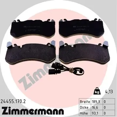 Pastillas de freno 244551702 Zimmermann