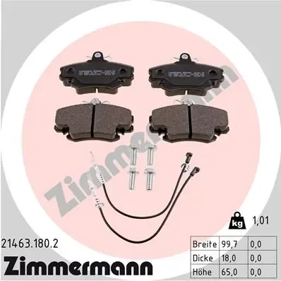 Pastillas de freno 214631802 Zimmermann