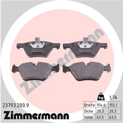 Pastillas de freno 237932009 Zimmermann