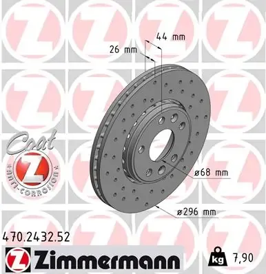Disco de freno 470243252 Zimmermann