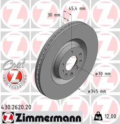 Disco de freno 430262020 Zimmermann