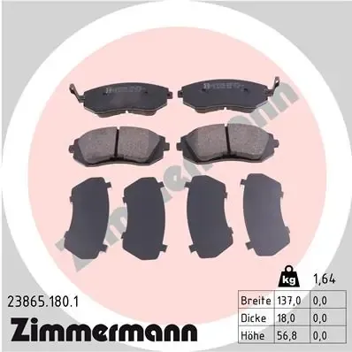 Pastillas de freno 238651801 Zimmermann