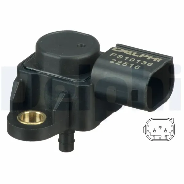 Sensor de presión de sobrealimentación PS10136 Delphi