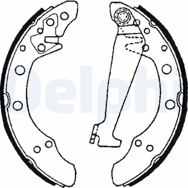 Zapatas de freno LS1625 Delphi
