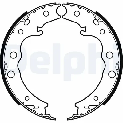 Zapatas de freno de estacionamiento DELPHI LS2125