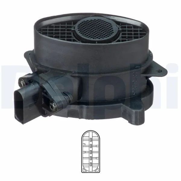AF10728-12B1 Delphi sensor de flujo de aire/medidor de flujo (flujo de aire masibo)