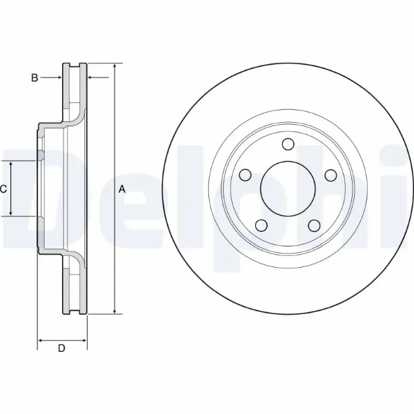 Disco de freno BG4831C Delphi