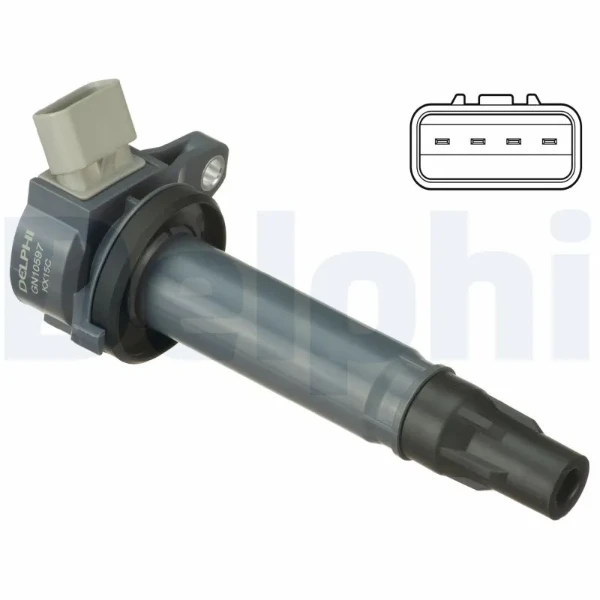 GN10315-12B1 DELPHI GN10315 Bobina de ignição 4pólos, 12V | AUTODOC preço e opinião