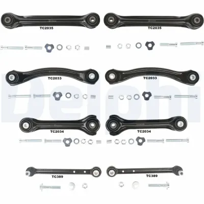Kit de brazos de suspensión trasera DELPHI TC1600KIT
