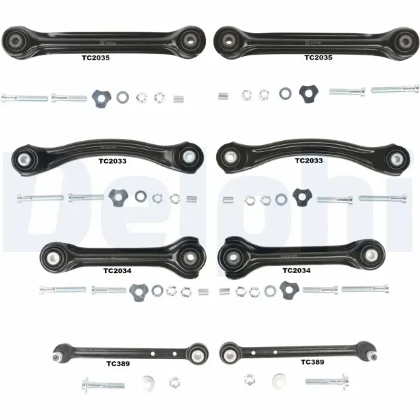 Kit de brazos de suspensión trasera TC1600KIT Delphi