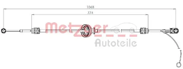 Cable de caja de cambios A6392670264 VAG