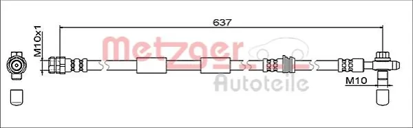 Latiguillo de freno delantero Audi A3 (8VS, 8VM)