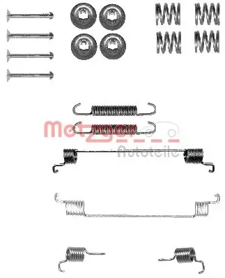 Kit de montaje de zapatas de freno traseras Dacia Sandero I