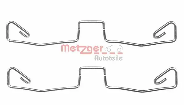 Juego de resortes de sujeción de pastillas de freno delanteras Audi A6 Allroad C5
