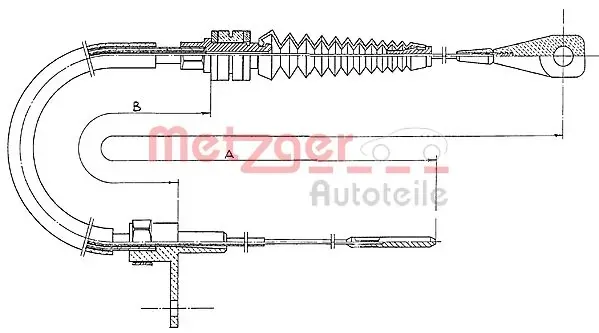 Cable del acelerador Volkswagen Transporter T3