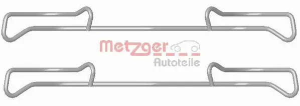 Juego de resortes de sujeción de pastillas de freno delanteras 1091678 Metzger