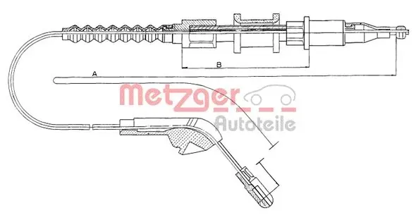 Cable de freno de mano trasero derecho Opel Vectra A