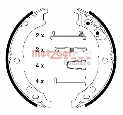 Juego de zapatas de frenos, freno de estacionamiento Fiat Ducato 2 230L