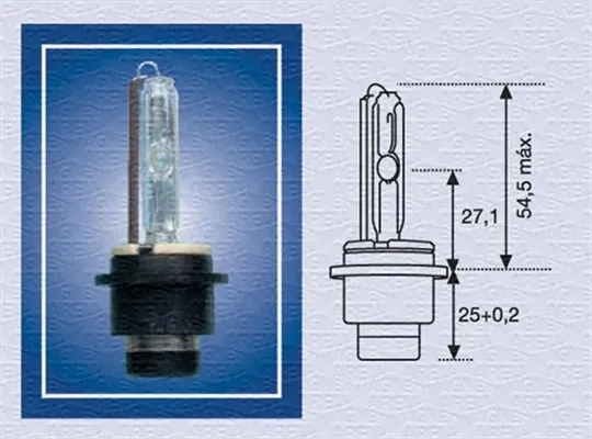 Bombilla de xenón 002541100000 Magneti Marelli