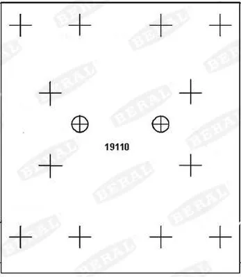 Forro de freno delantero (camión) 2996508 Iveco