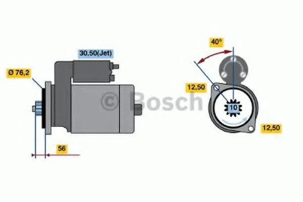Motor de arranque 0986018500 Bosch