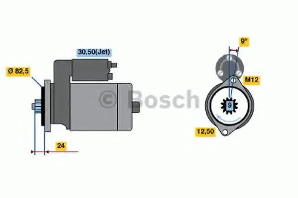 Motor de arranque 0986018940 Bosch