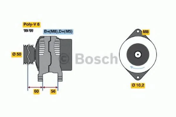 Alternador 0986039240 Bosch