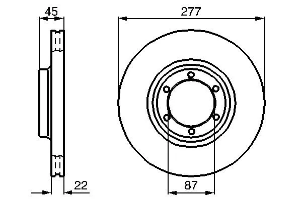 Disco de freno 0986478635 Bosch