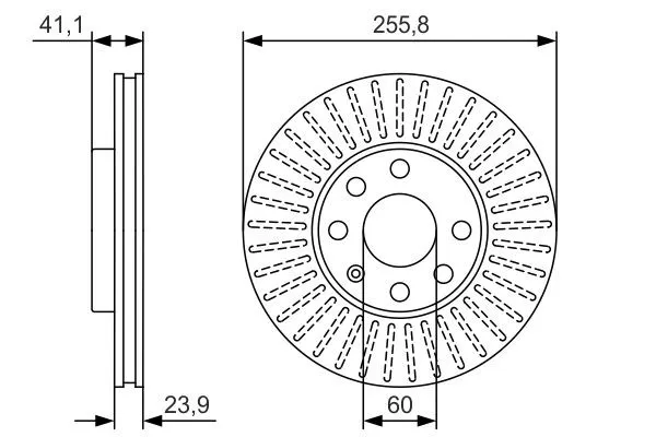 Disco de freno 0986479R76 Bosch