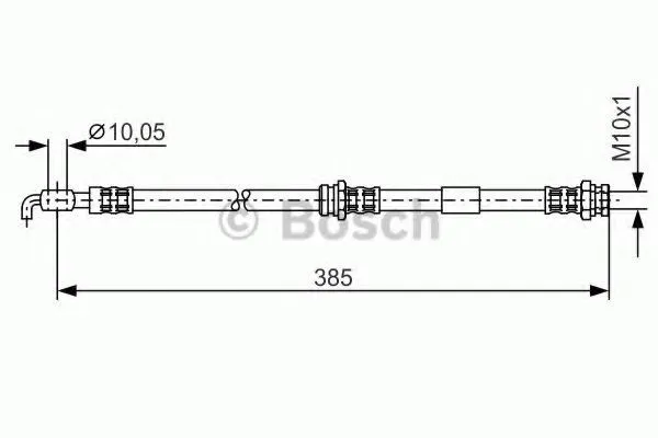 Latiguillos de freno delantero 1987476110 Bosch
