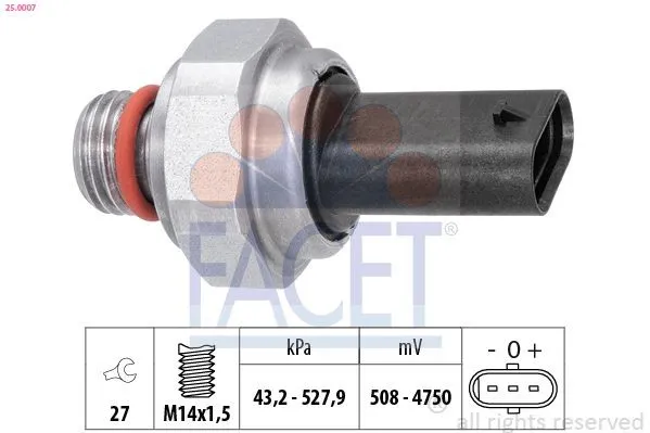 Sensor de presion gases de escape 8570936 Mercedes