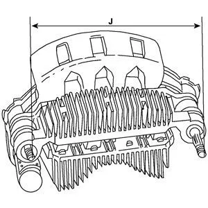 Buje del alternador 136235 Cargo