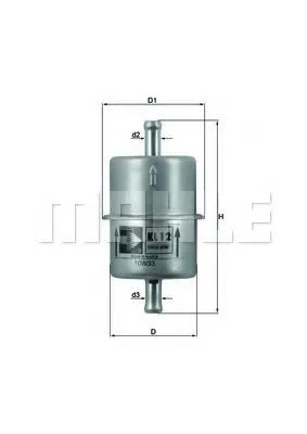 Filtro de combustible KL12OF Mahle Original