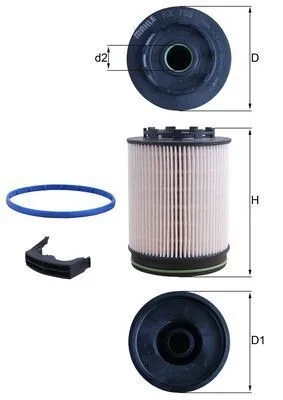 Filtro de combustible KX705D Mahle Original