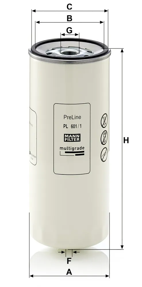 Filtro de combustible PL6011X Mann-Filter