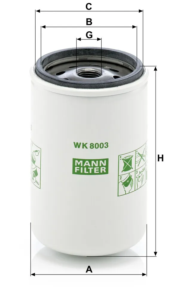 Filtro de combustible P550526 Donaldson