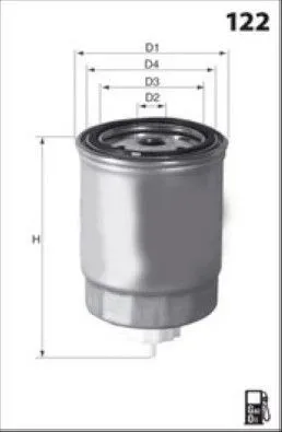 Filtro de combustible 114924144 Hanomag