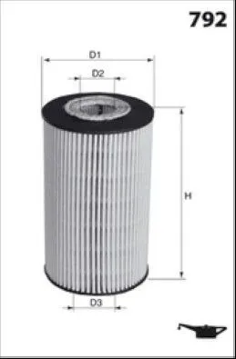 Filtro de aceite ELH4510 Mecafilter