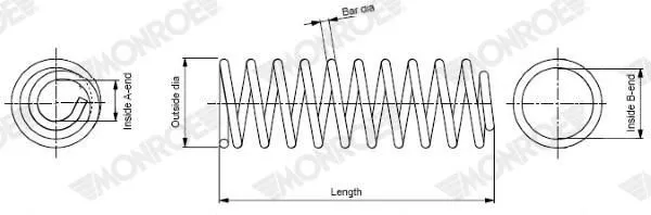 Muelle SP3540 Monroe