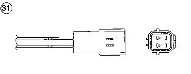 Sensor de oxígeno previo al catalizador 96475 NGK