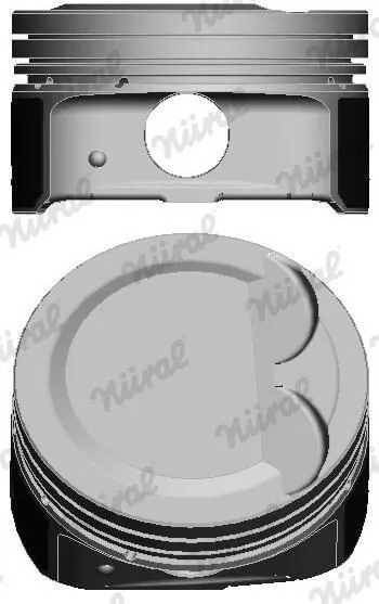 Pistón completo para 1 cilindro, segunda reparación (+0,50 mm) 8742480700 Nural
