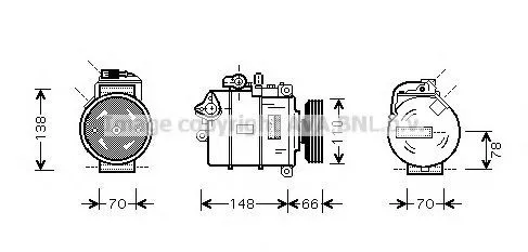 Compresor de aire acondicionado Audi A4 B6