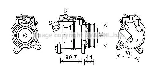 Compresor de aire acondicionado BMW X5 E70