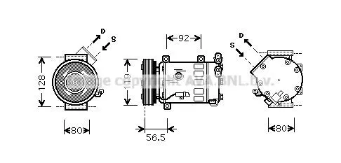 Compresor de aire acondicionado Citroen C4 GRAND PICASSO I