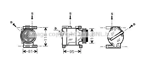 Compresor de aire acondicionado Fiat Doblo I
